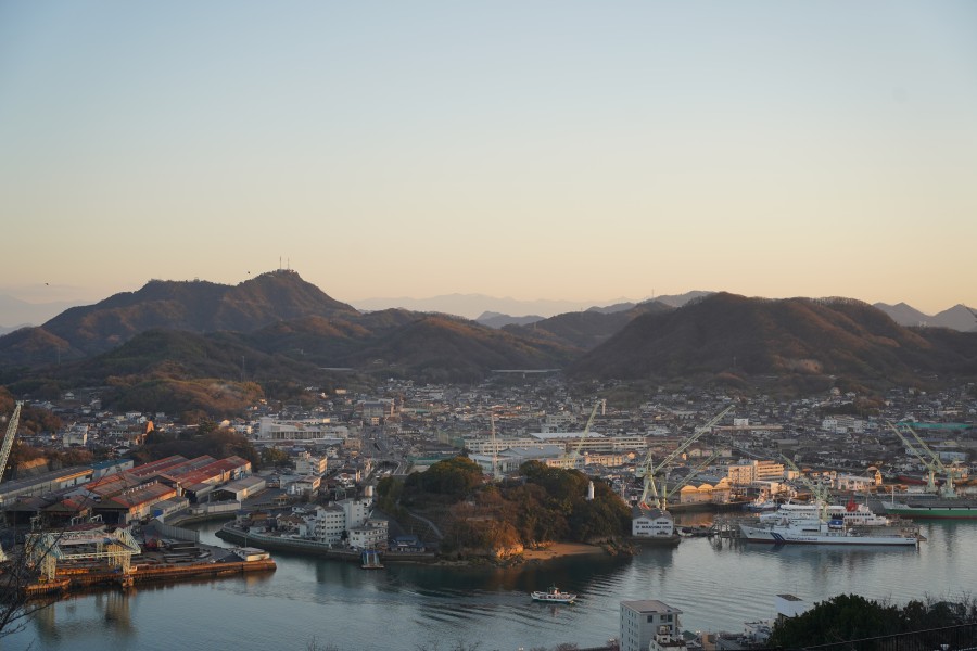 尾道水道の夕景